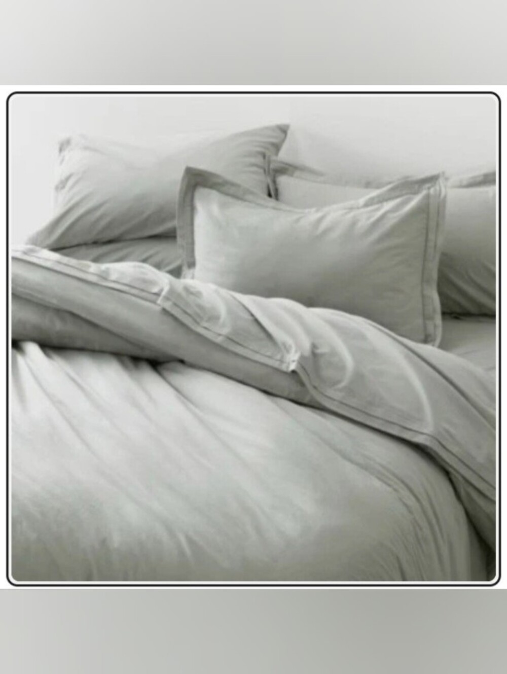 Crate&Barrel Mellow Organic Cotton Standard Sham Set